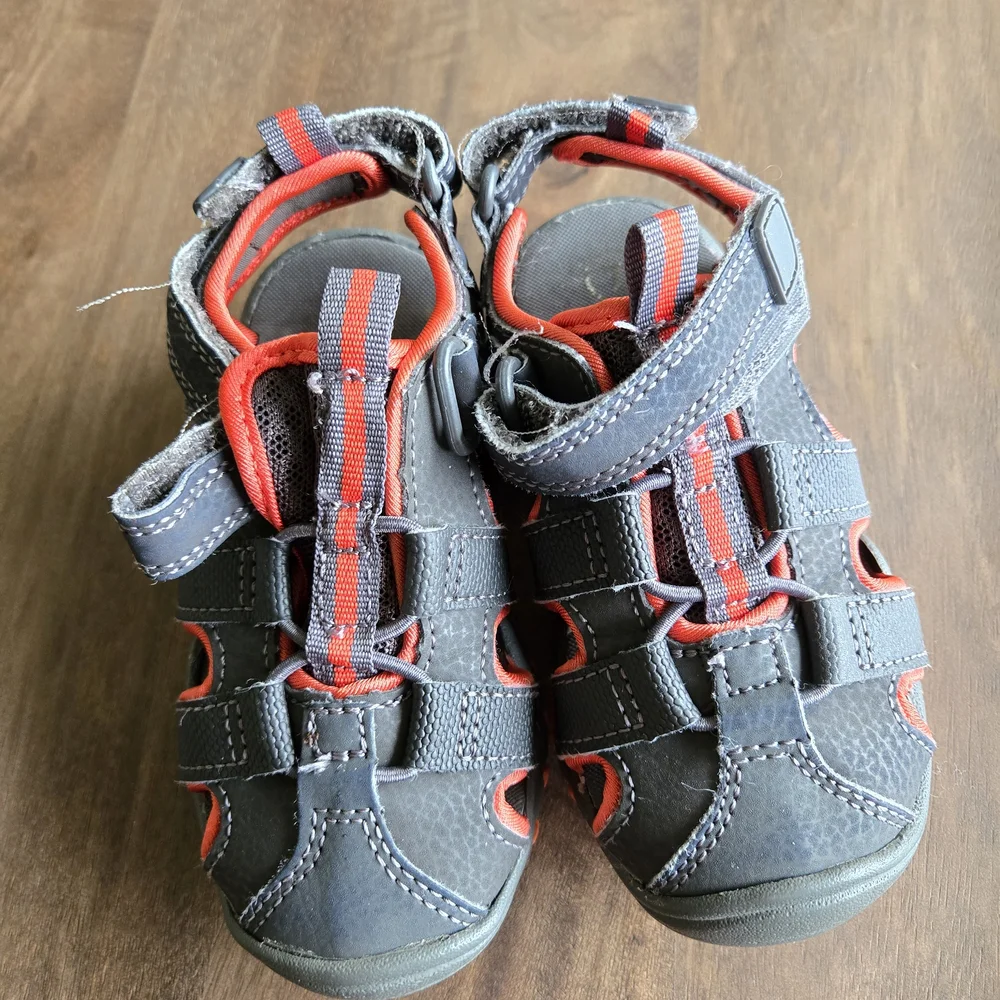 Carter's Gray and Orange Water Shoes for Outdoor Adventures
